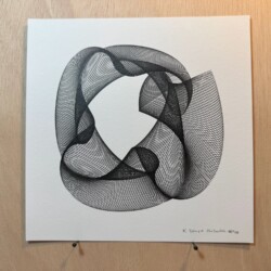 Digital Harmonograph # 106
Length of line: 52.6
Time to draw: 16 min 05 sec