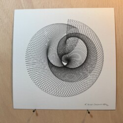 Digital Harmonograph # 160
Length of line: 28.99m
Time to draw: 8 min 33 sec
