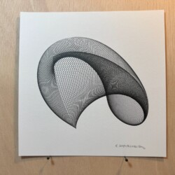 Digital Harmonograph # 175
Length of line: 32.96m
Time to draw: 9 min 39 sec